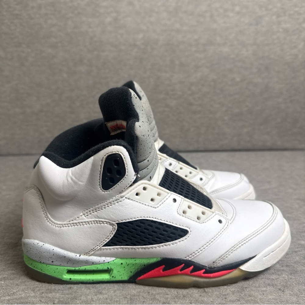 Nike‎ Air Jordan 5 Retro Poison Green GS 440888-115 Youth Size 6Y